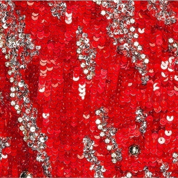 Dundas x Revolve Jett Sequin Embellished One-Shoulder Mini Dress in Red, Small - Picture 12 of 16